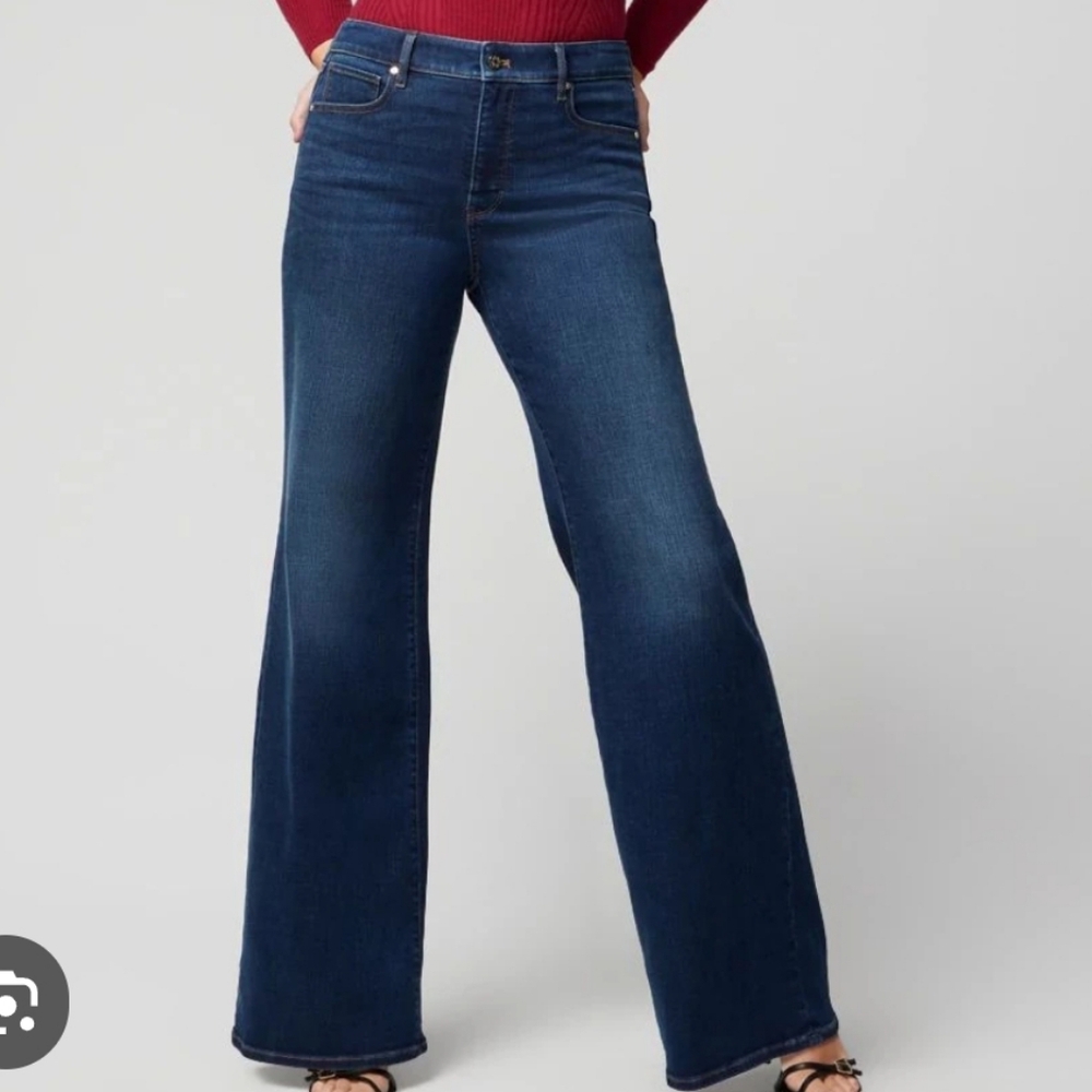 White House Black Market HR EDS Wide Leg Jeans- Maple Authentic!